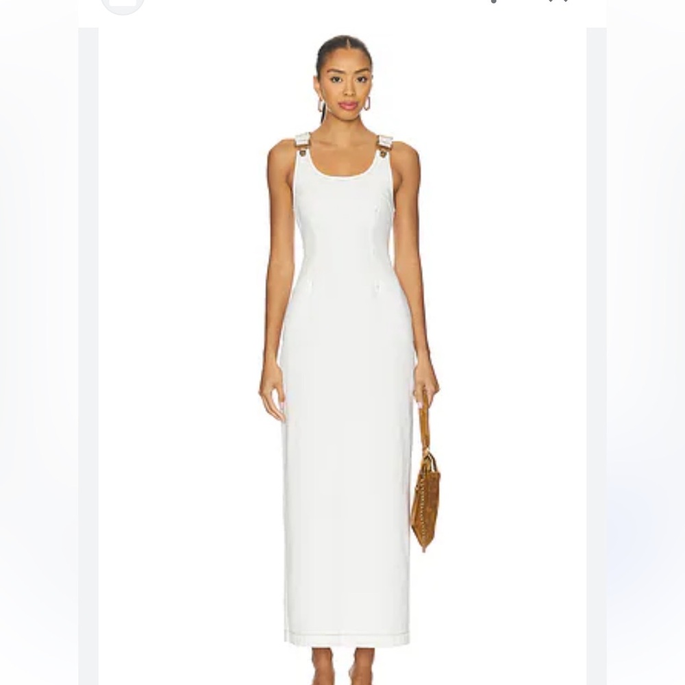 Lioness white denim dress
